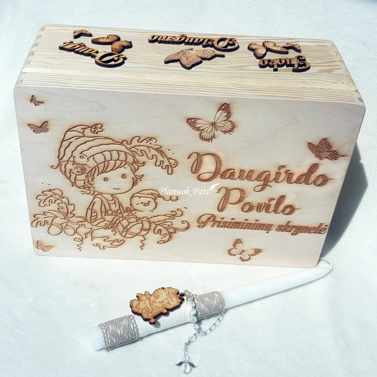 Krikštadėžė - prisiminimų skrynelė (35x24x15cm)