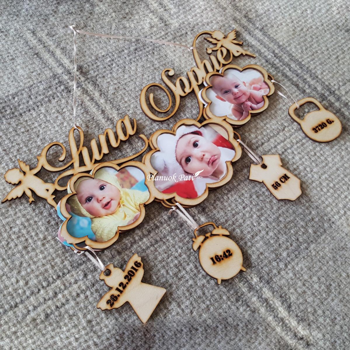 Vaikučio vardas su gimimo informacija