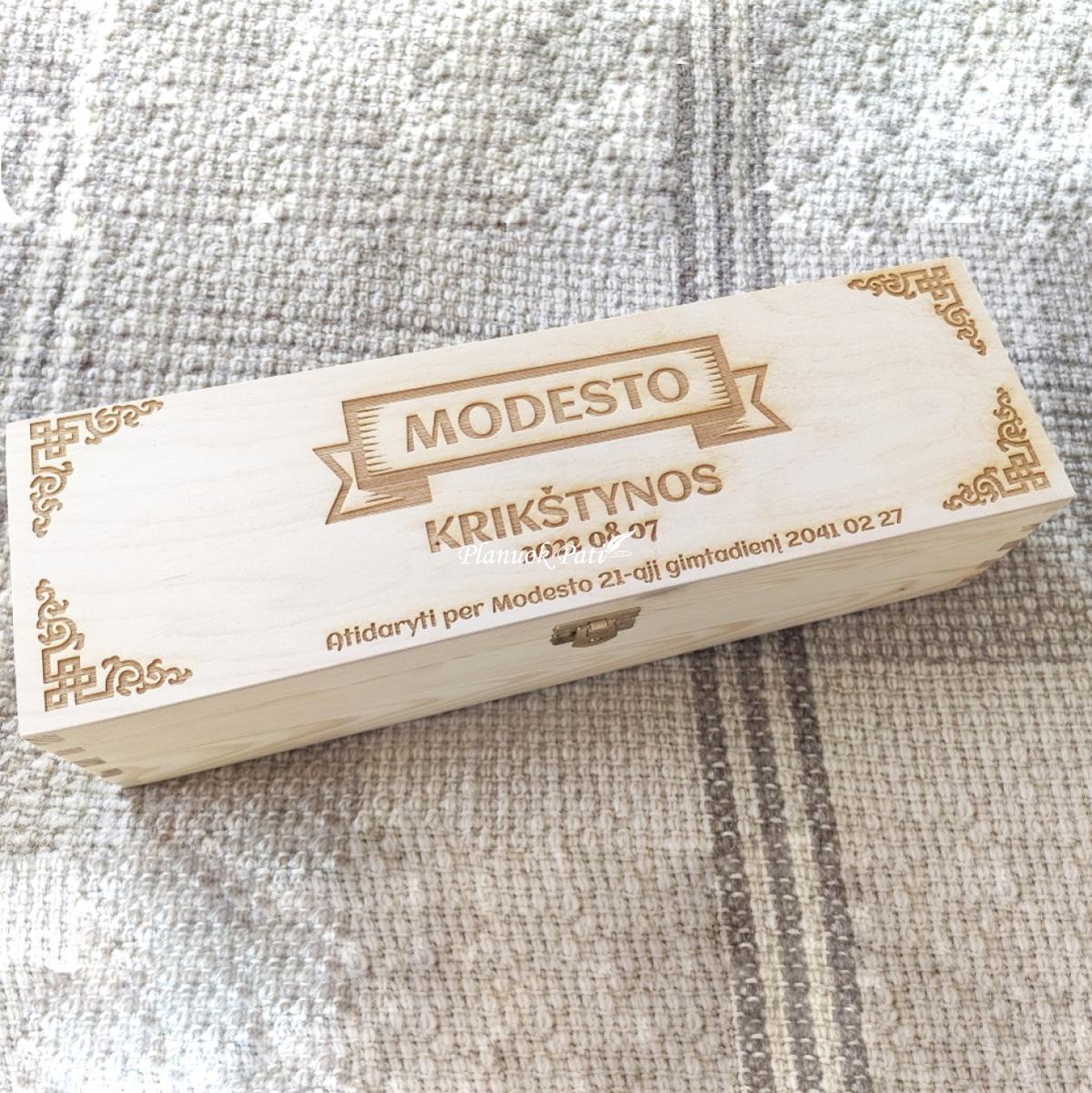 Tauraus gėrimo dėžutė krikštynoms