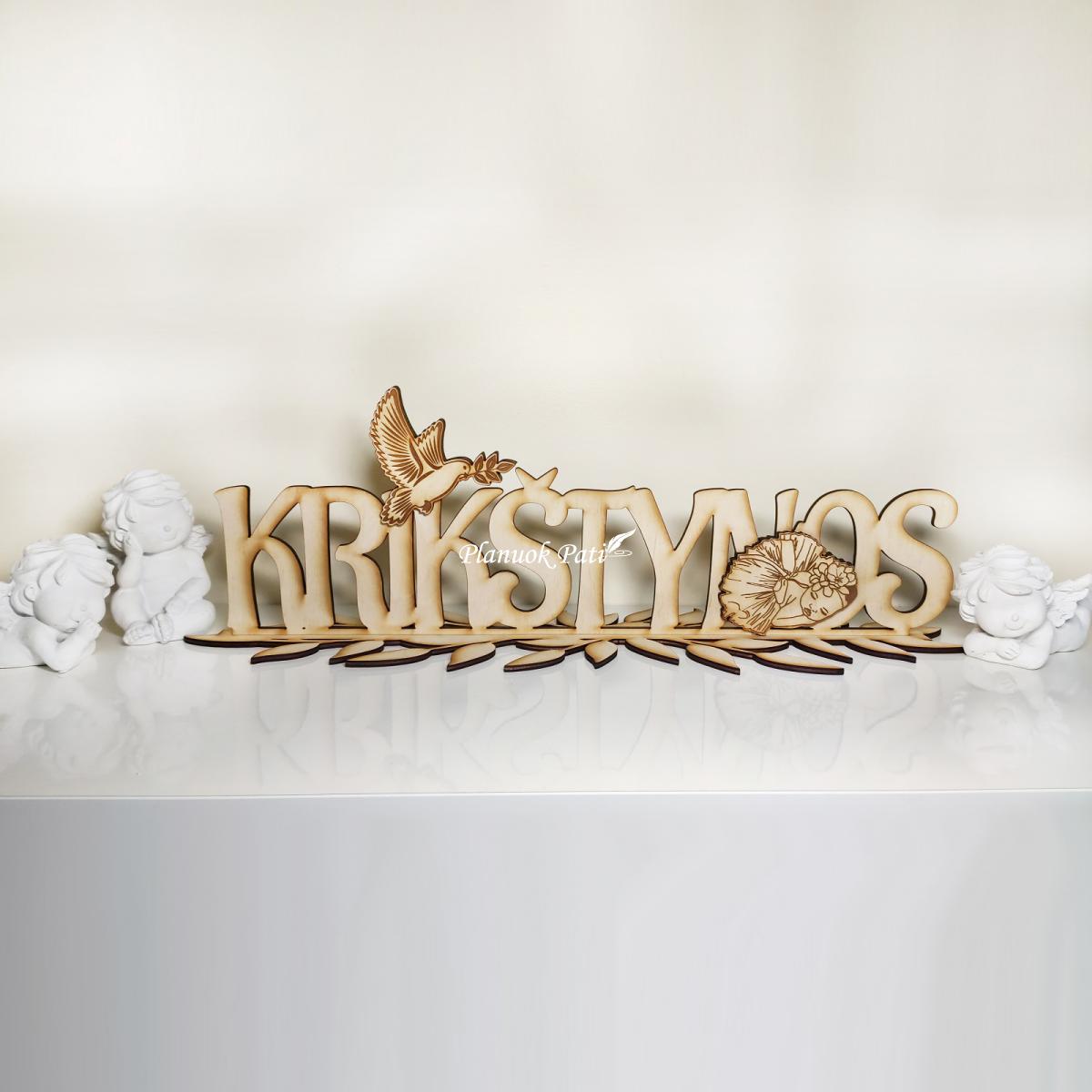 Pastatomas žodis su stoveliu