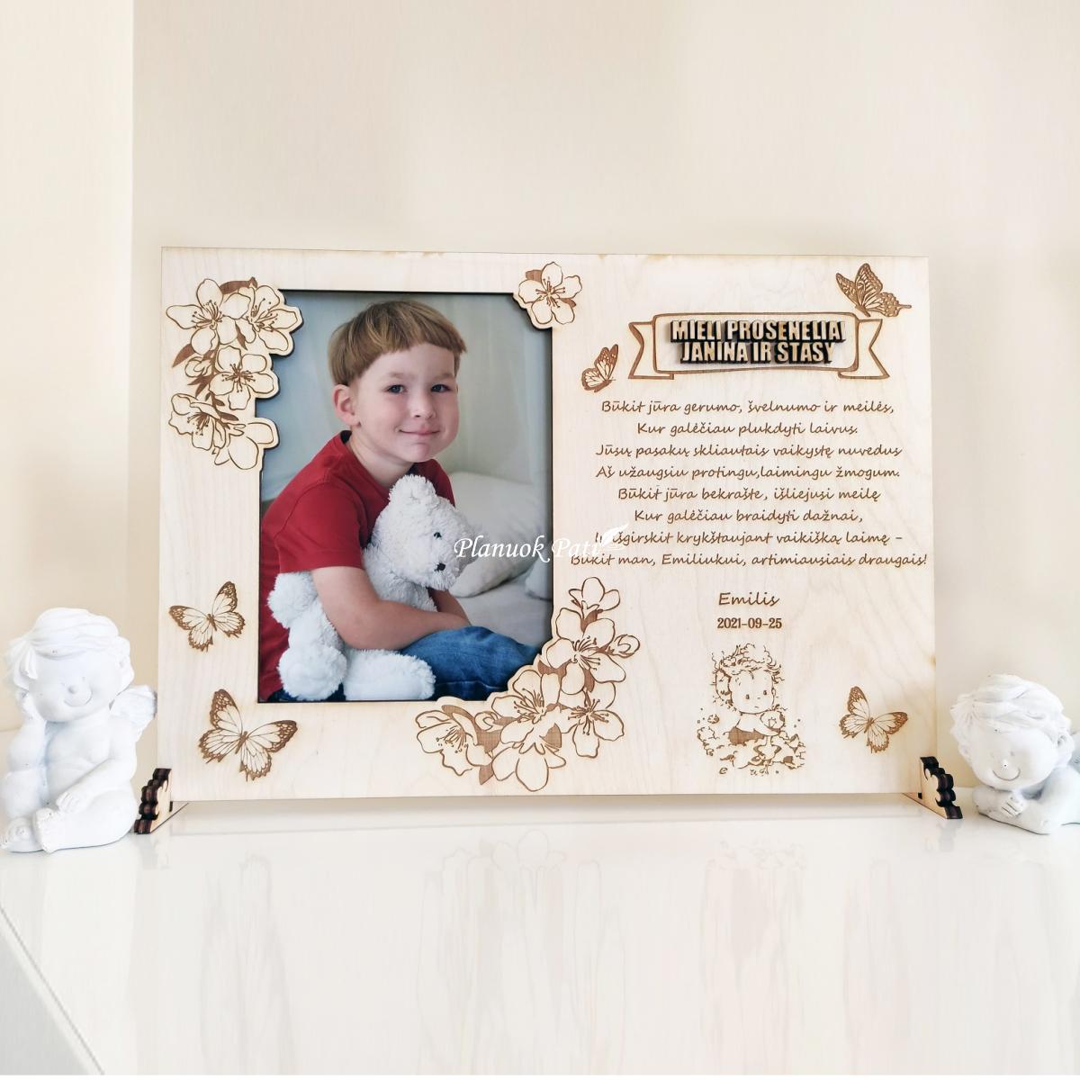 Rėmelis su individualiai graviruojamais žodžiais