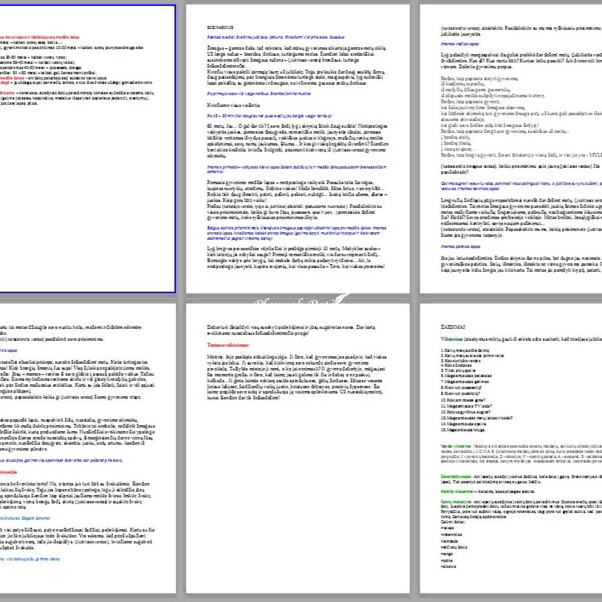 Krikštynų scenarijus