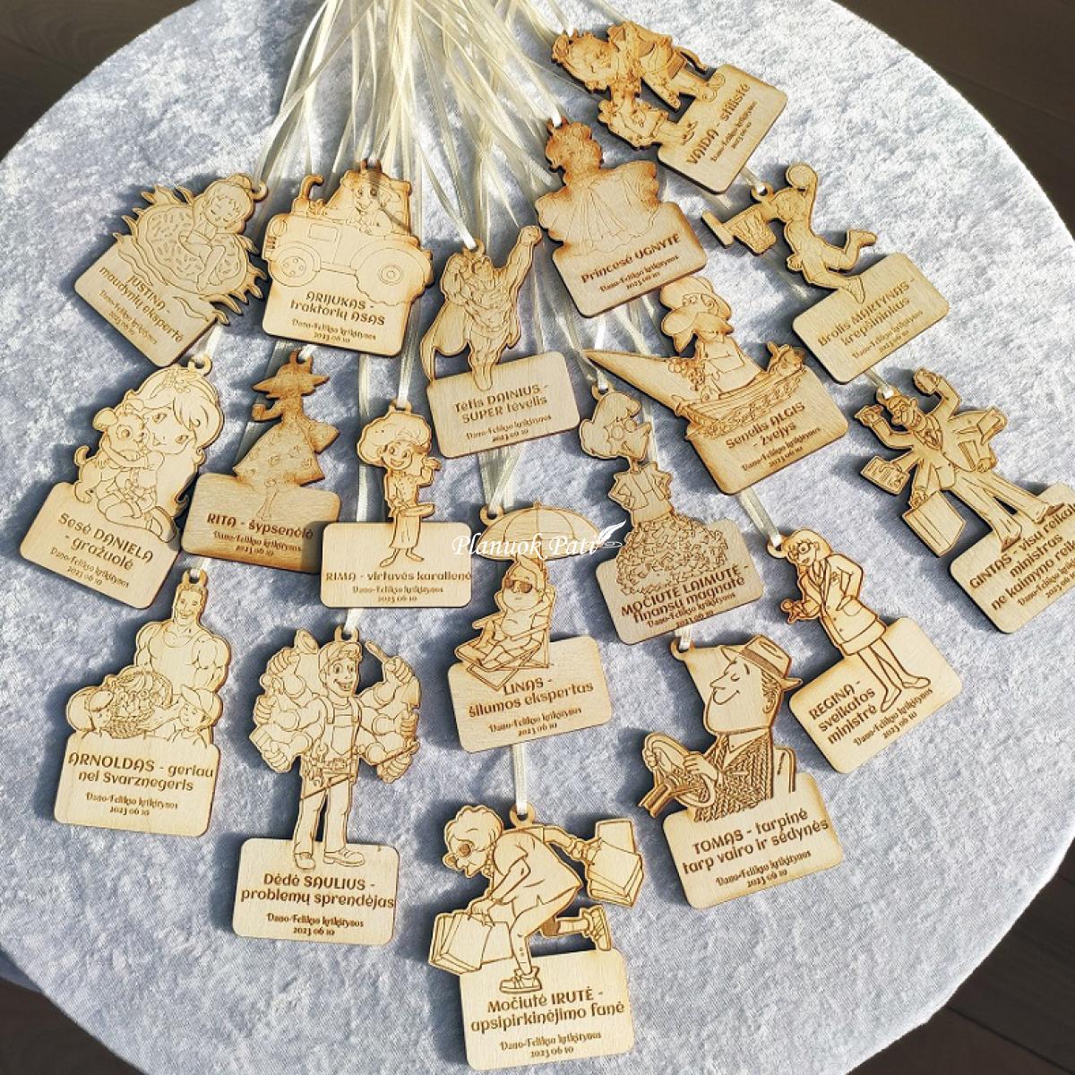 Krikštynų medaliai - magnetukai