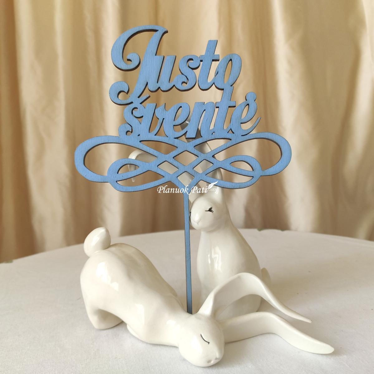 Vardinis krikštynų torto smeigtukas