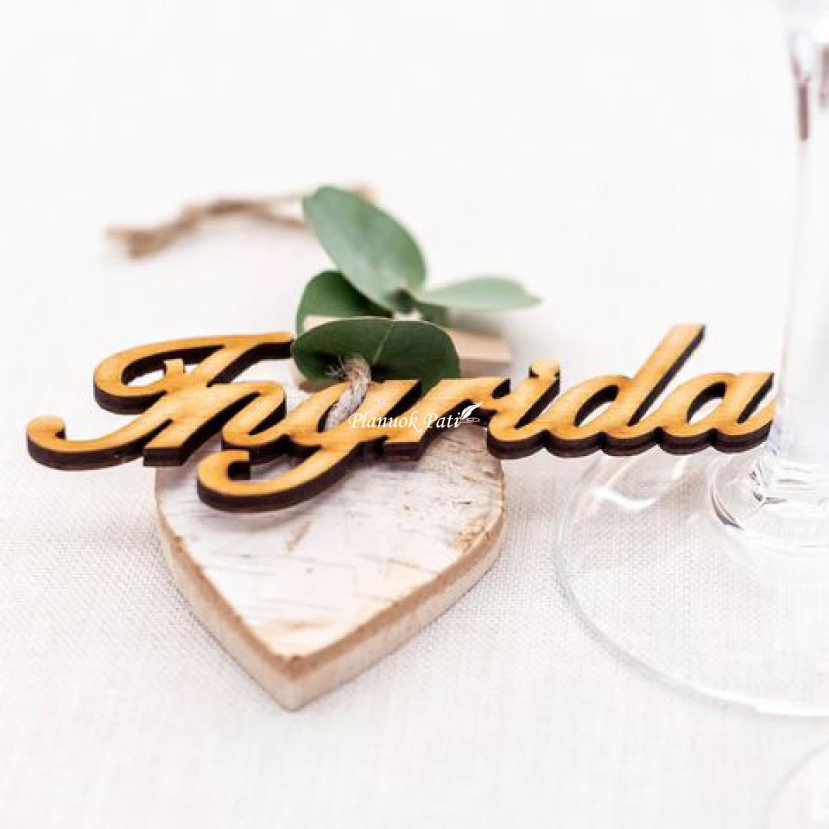 Krikštynų vardo kortelės su magnetukais