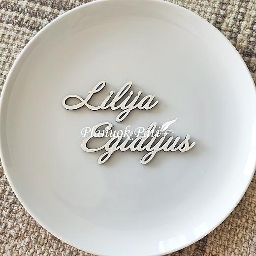 Krikštynų vardo kortelės su magnetukais