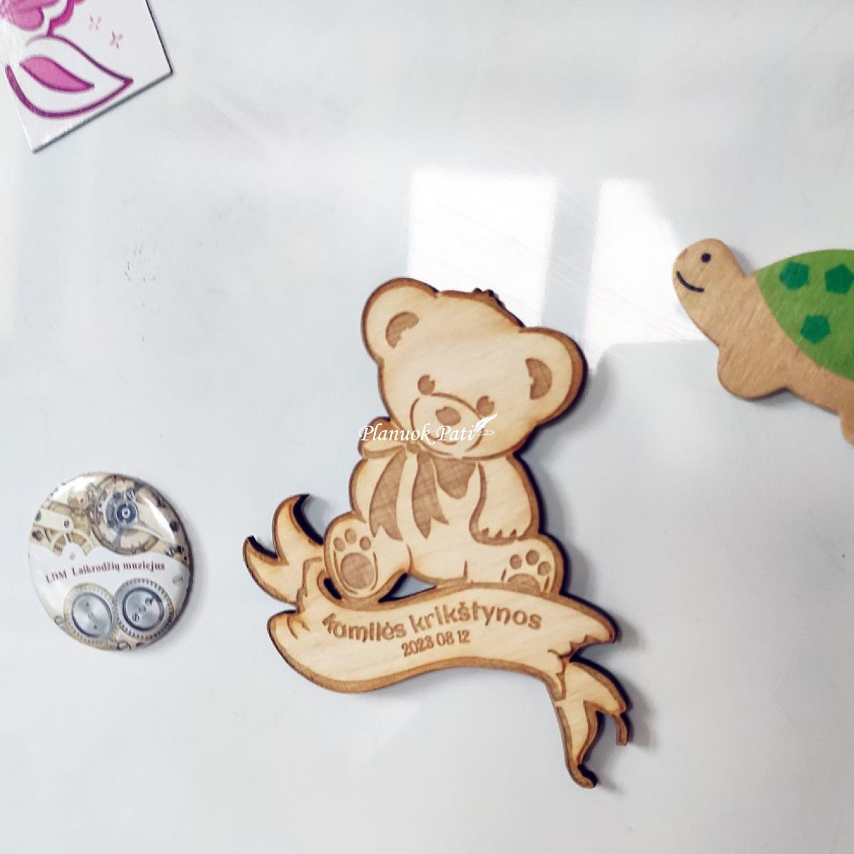 Krikštynų kvietimas svečiams - magnetukas
