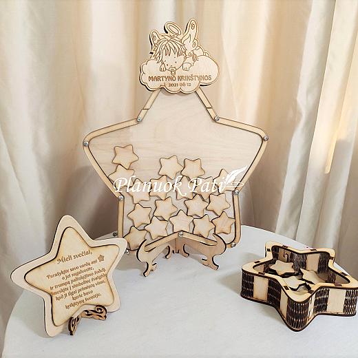 Žvaigždė krikštynų svečių palinkėjimams