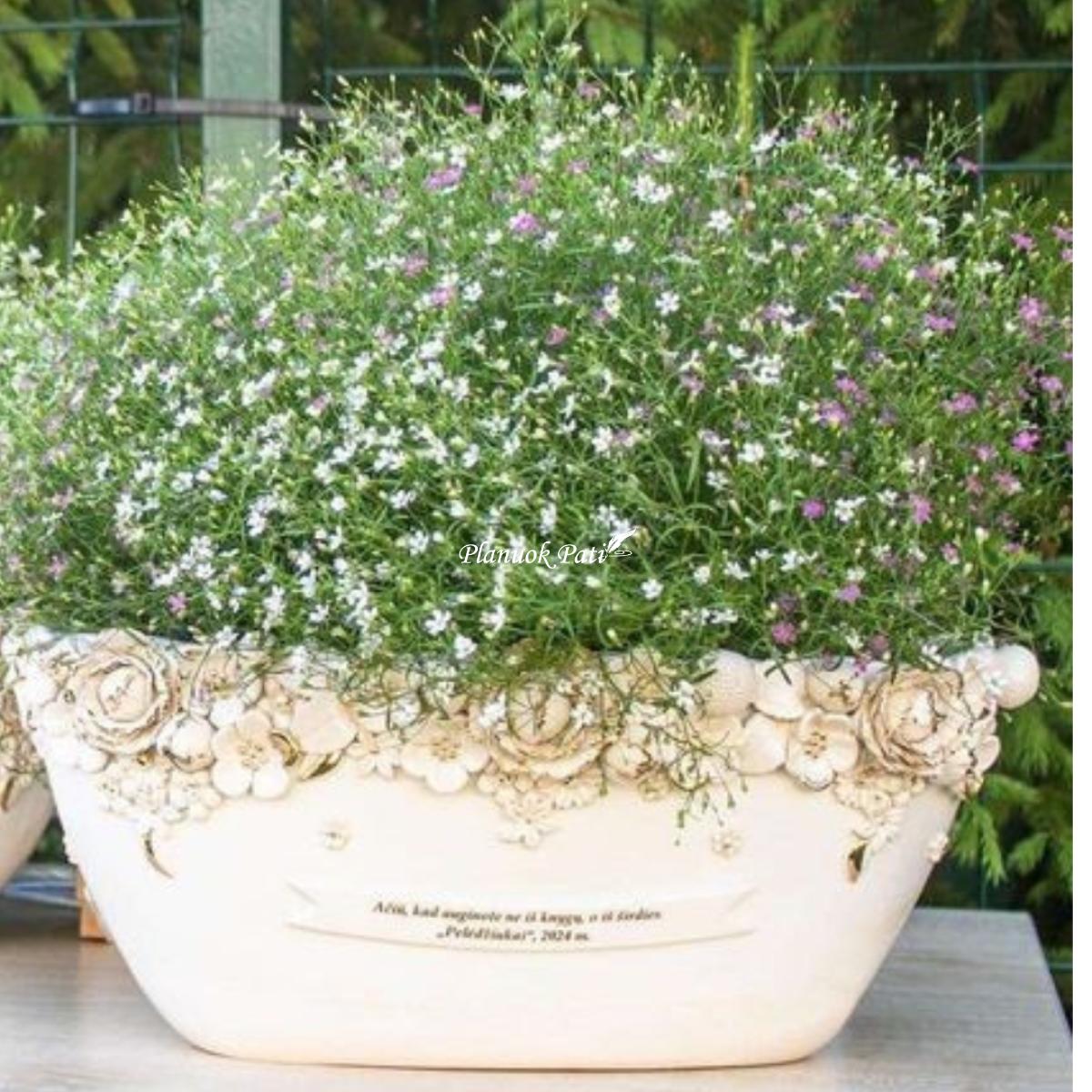 Didelis dekoruotas vazonas - Padėka