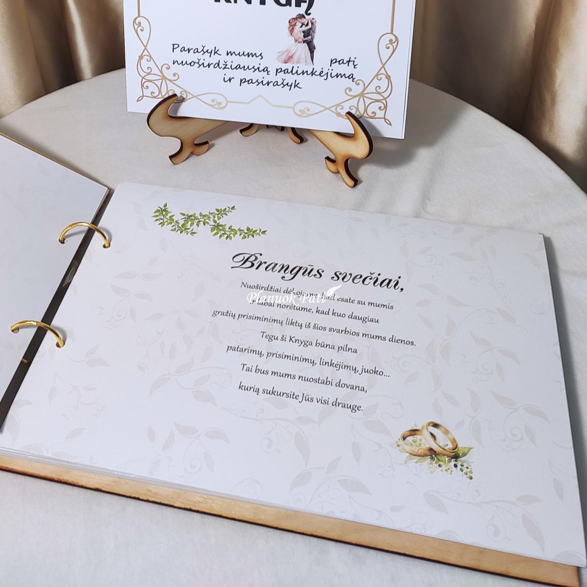 Vestuvių palinkėjimų albumas Įsimylėjėliai prie medžio