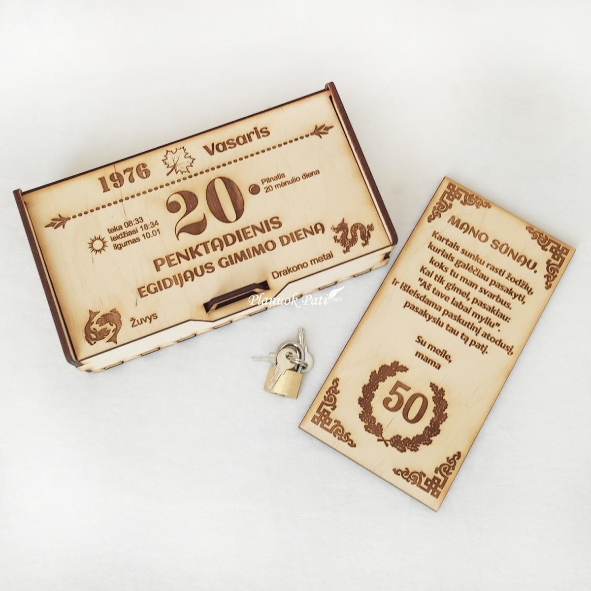 Skrynutė gimtadienio pinigams dovanoti