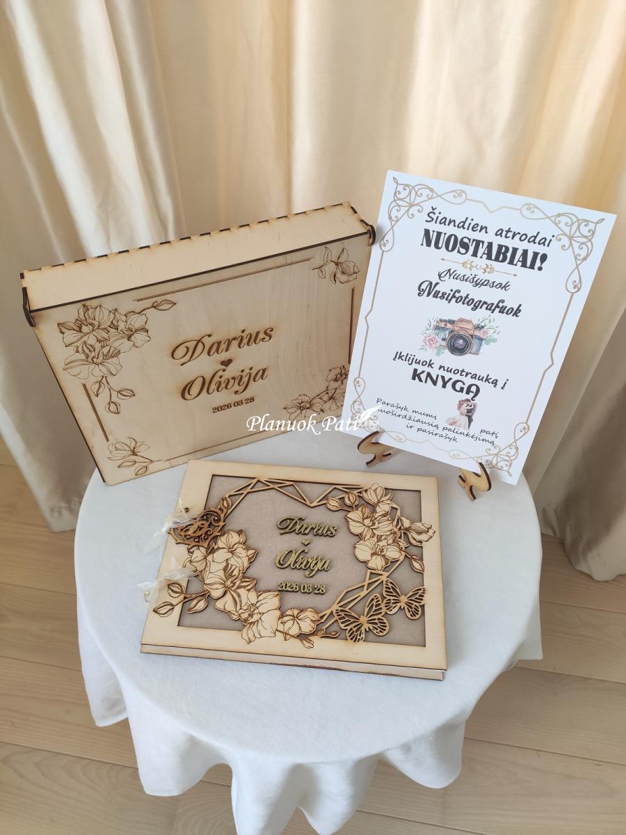 Palinkėjimų albumas orchidėjų žiedai