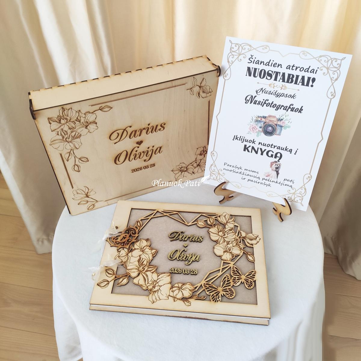 Palinkėjimų albumas orchidėjų žiedai