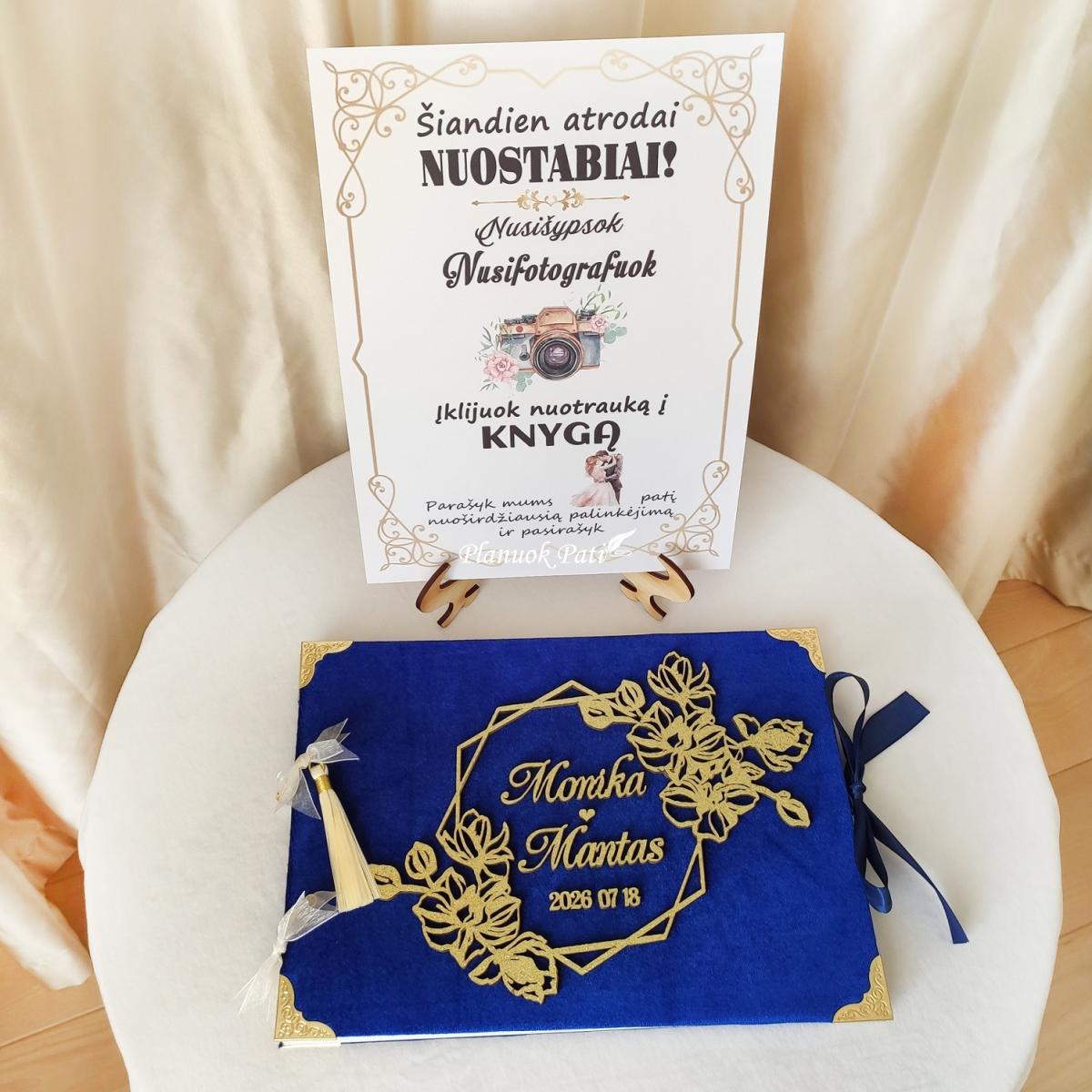 Vestuvių palinkėjimų knyga orchidėjos