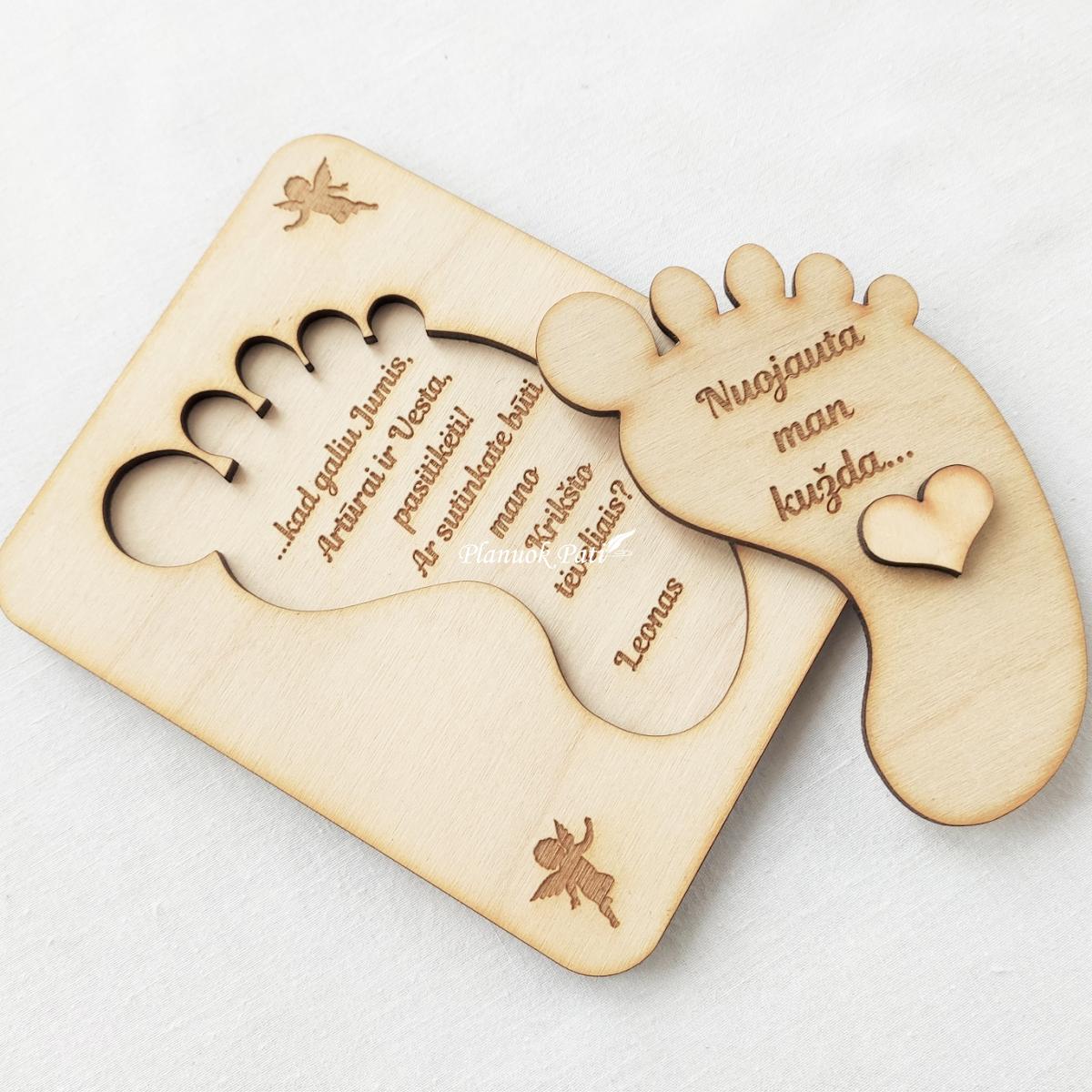 Kvietimas būti krikšto tėveliais - atkeliamas magnetukas