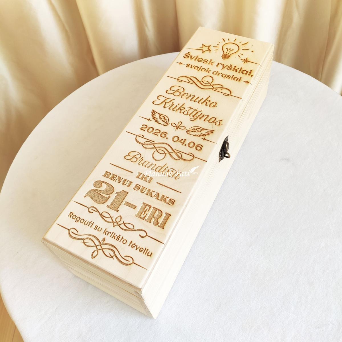 Tauraus gėrimo dėžutė krikštynoms