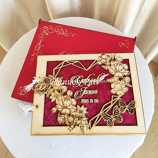 Vestuvių palinkėjimų knyga Žydinti širdis