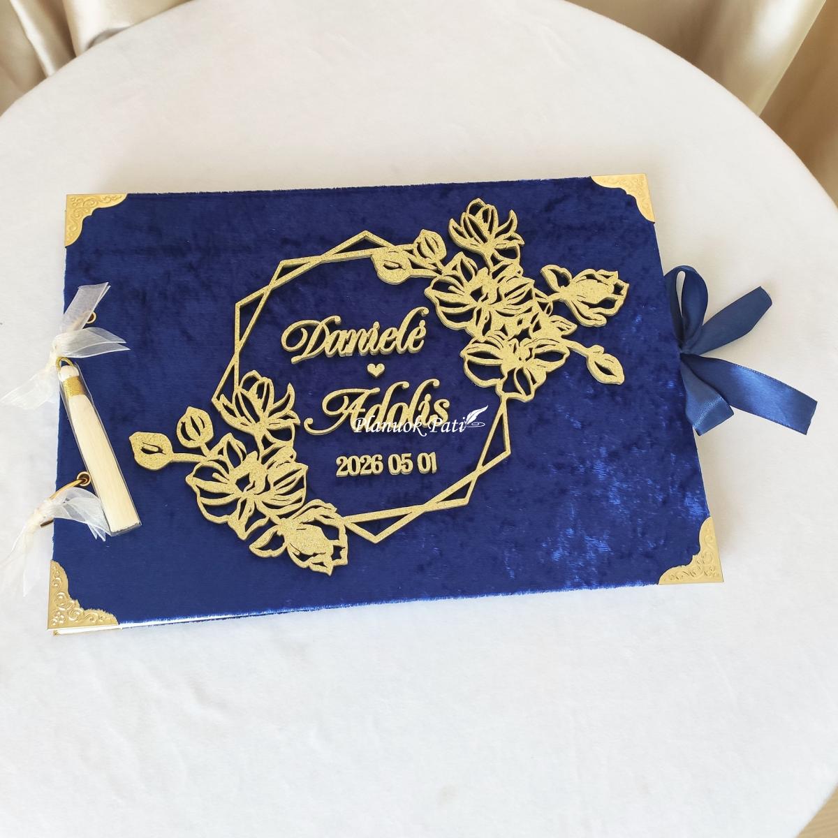 Vestuvių palinkėjimų knyga orchidėjos