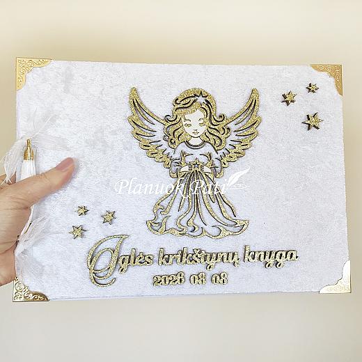 Palinkėjimų albumas Krikštynų angelas