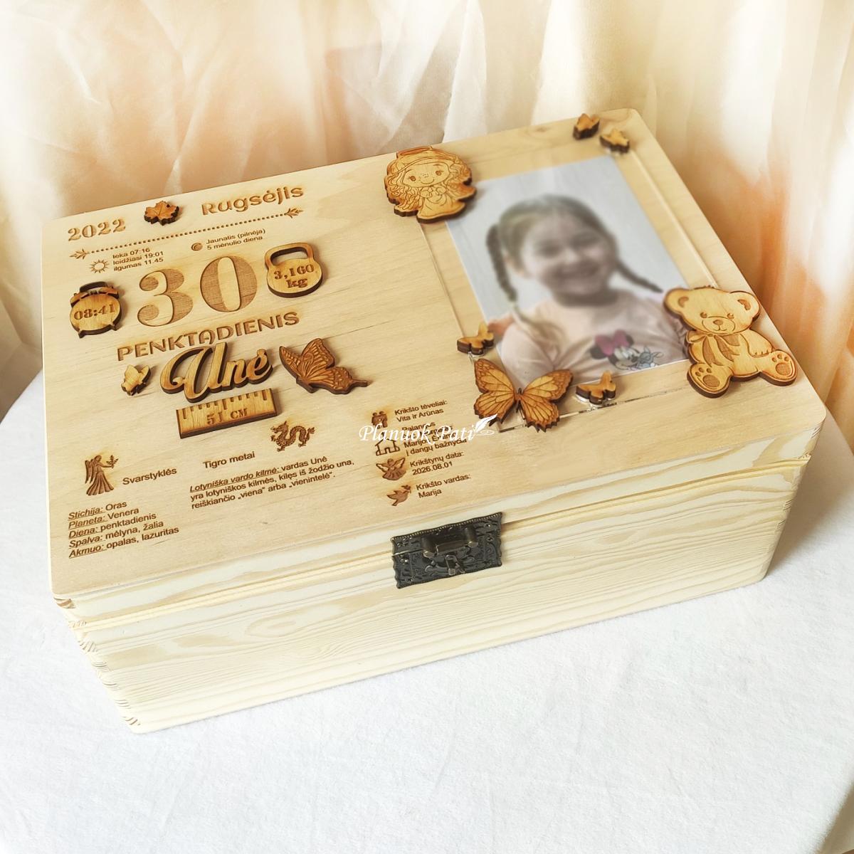 Krikštadėžė su metriku