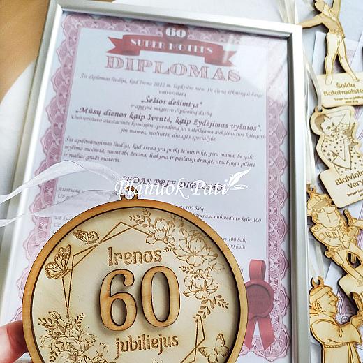 Medalis ir diplomas jubiliejui