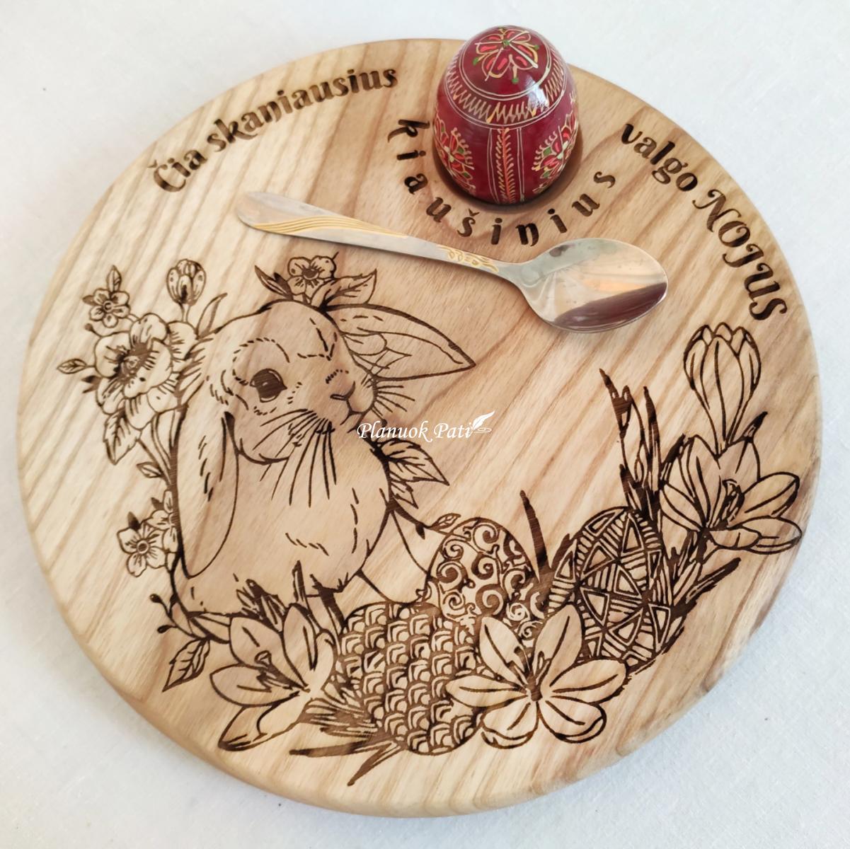 Apvali lentelė-padėklas 25cm skersmens