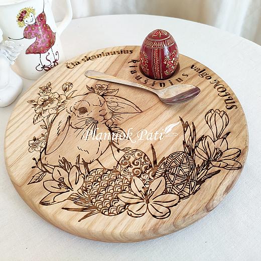 Apvali lentelė-padėklas 25cm skersmens