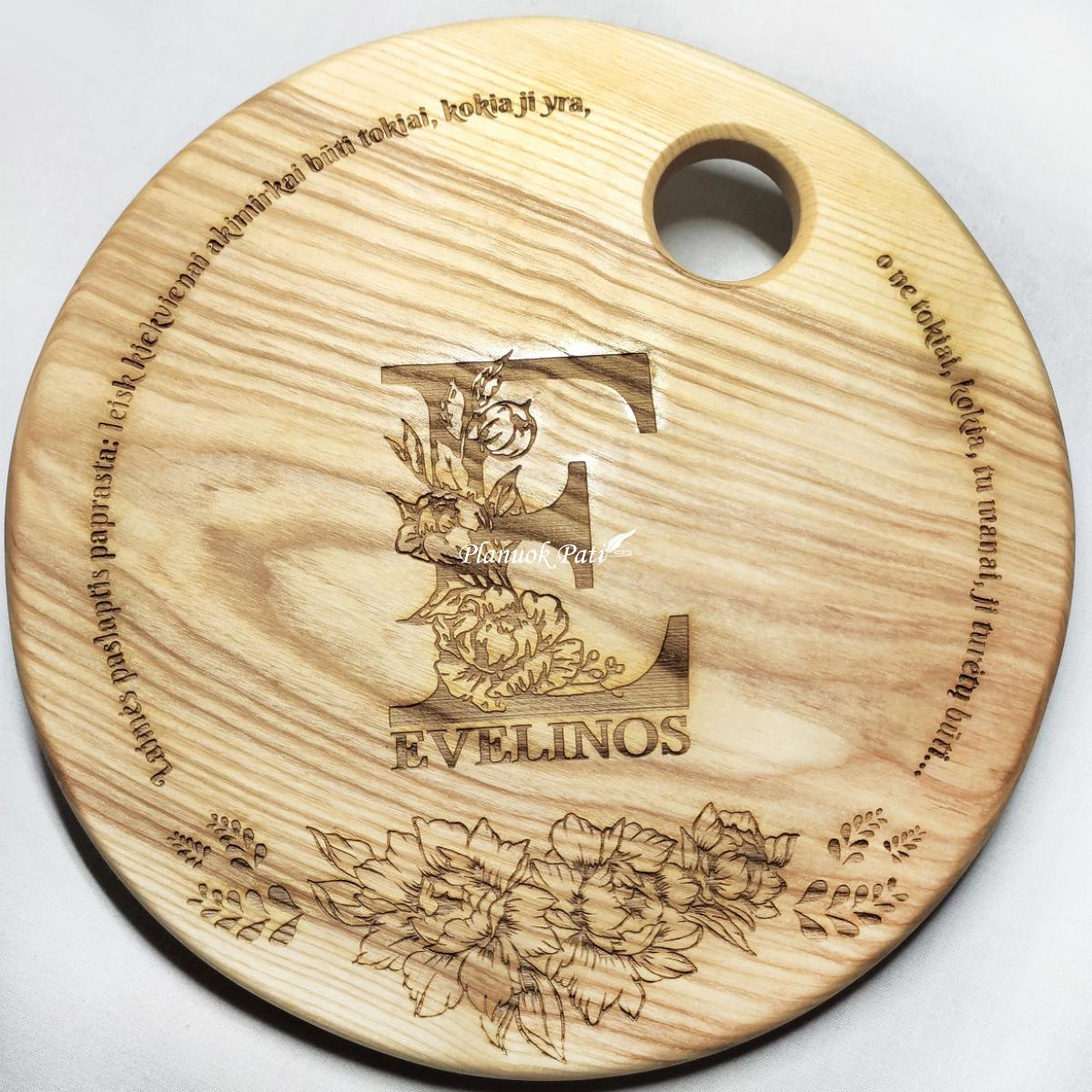 Apvali lentelė-padėklas 25cm skersmens