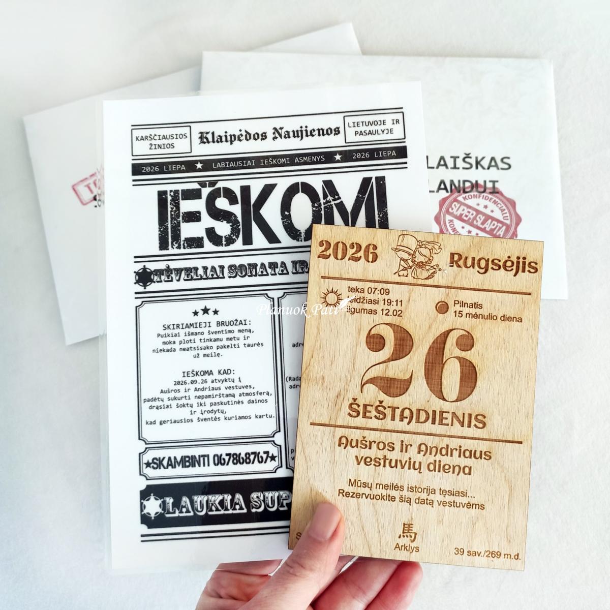 SUPER slaptas kvietimas svečiams