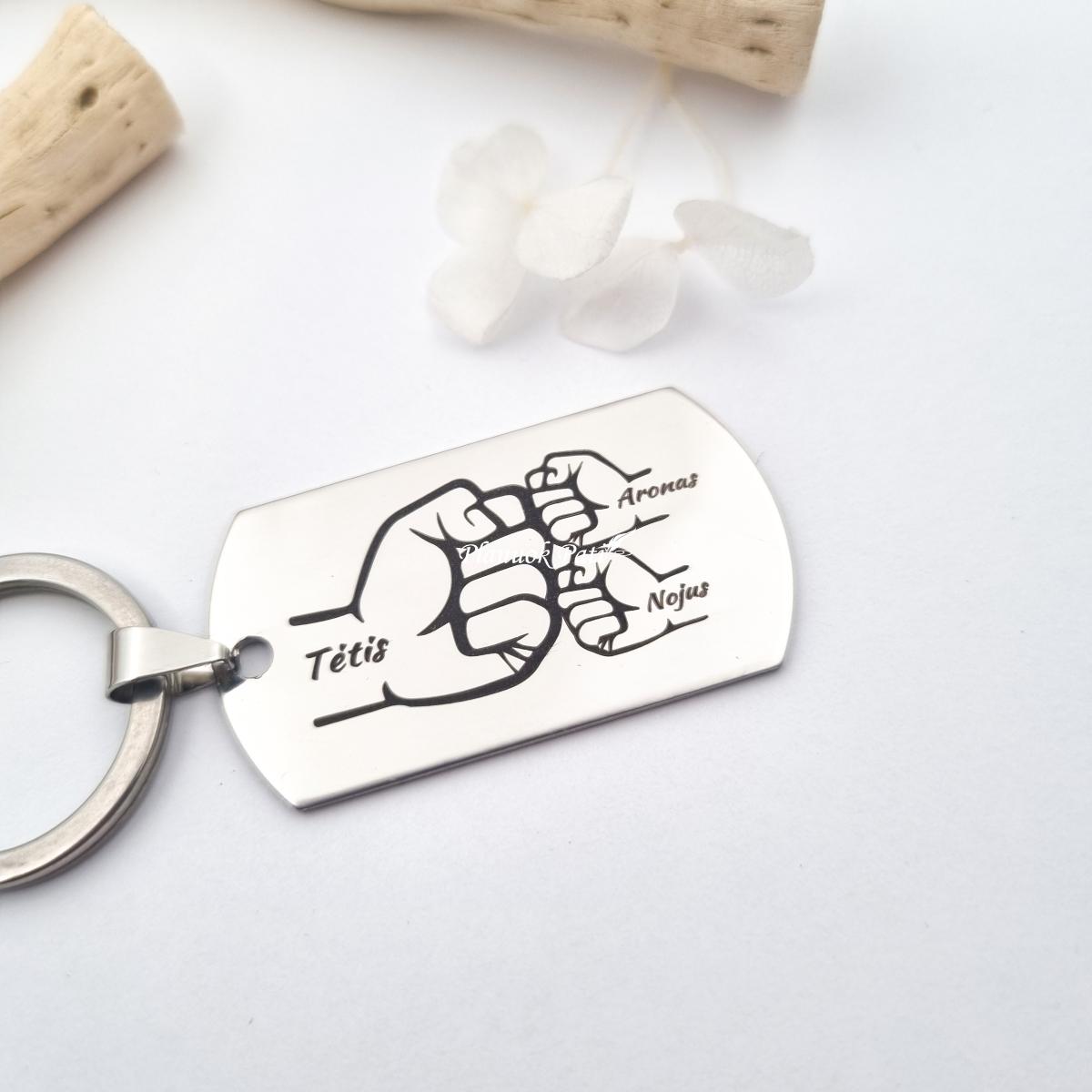 Personalizuotas raktų pakabukas tėčiui