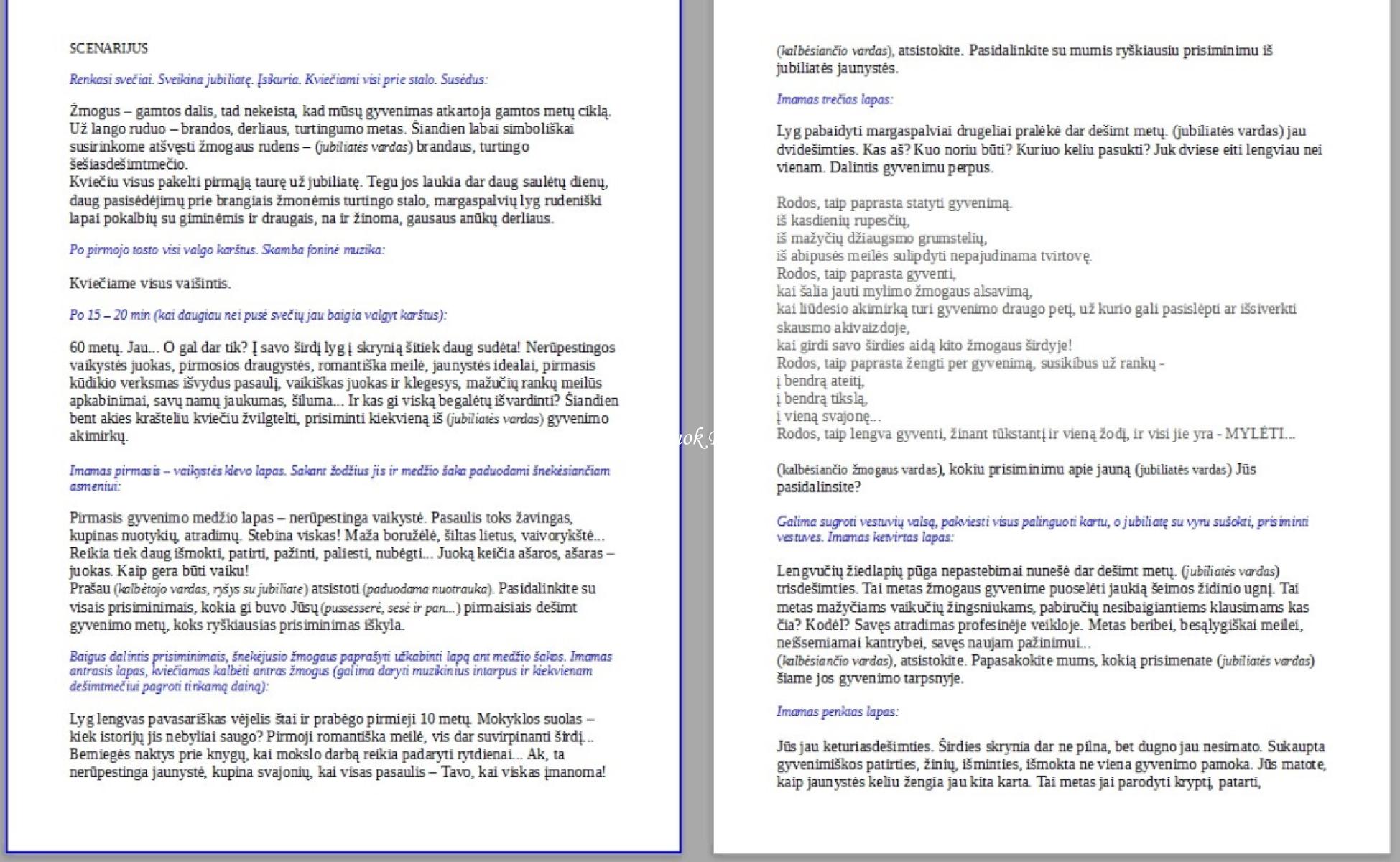 Vestuvių scenarijus