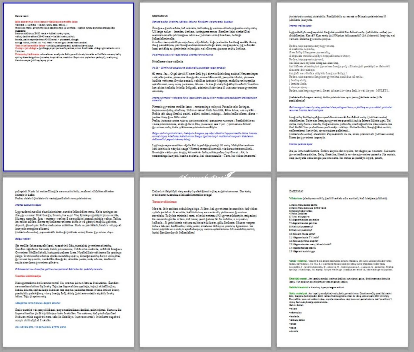 Krikštynų scenarijus