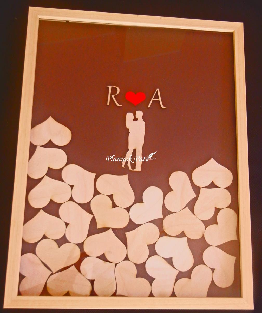 Rėmelis Įsimylėjėliai svečių palinkėjimams