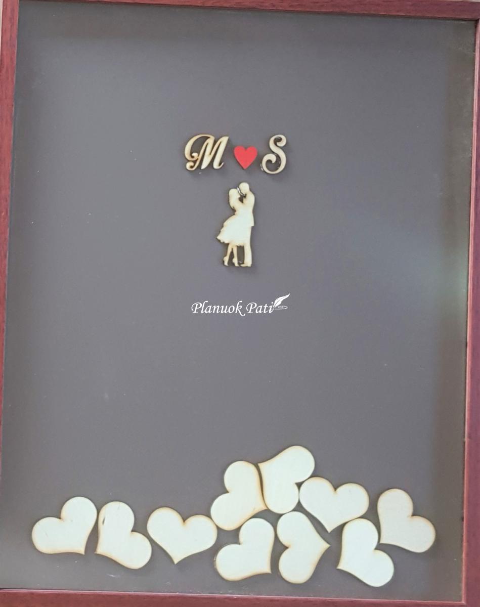 Rėmelis Įsimylėjėliai svečių palinkėjimams