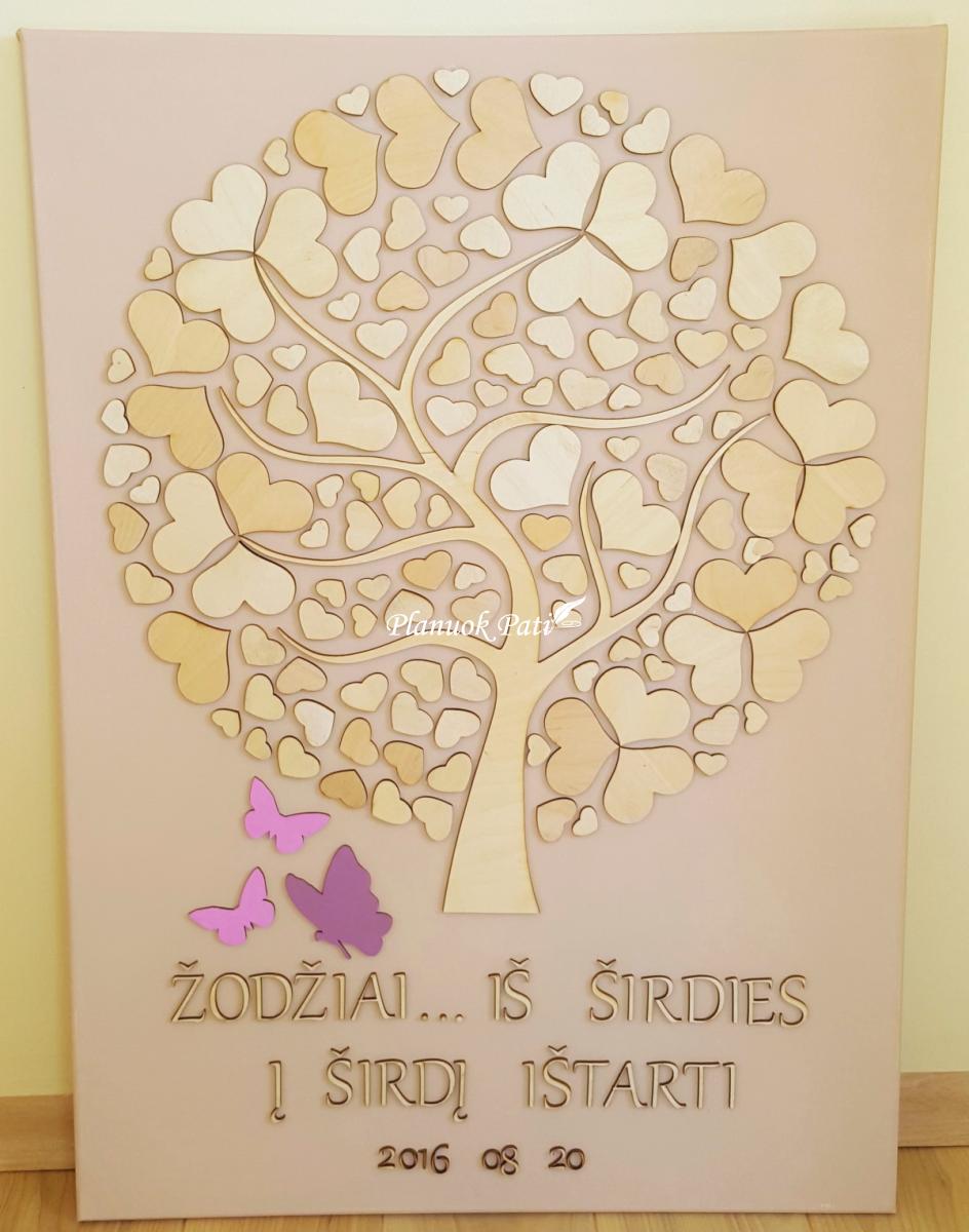 Paveikslas svečių palinkėjimams rašyti (jubiliejui)