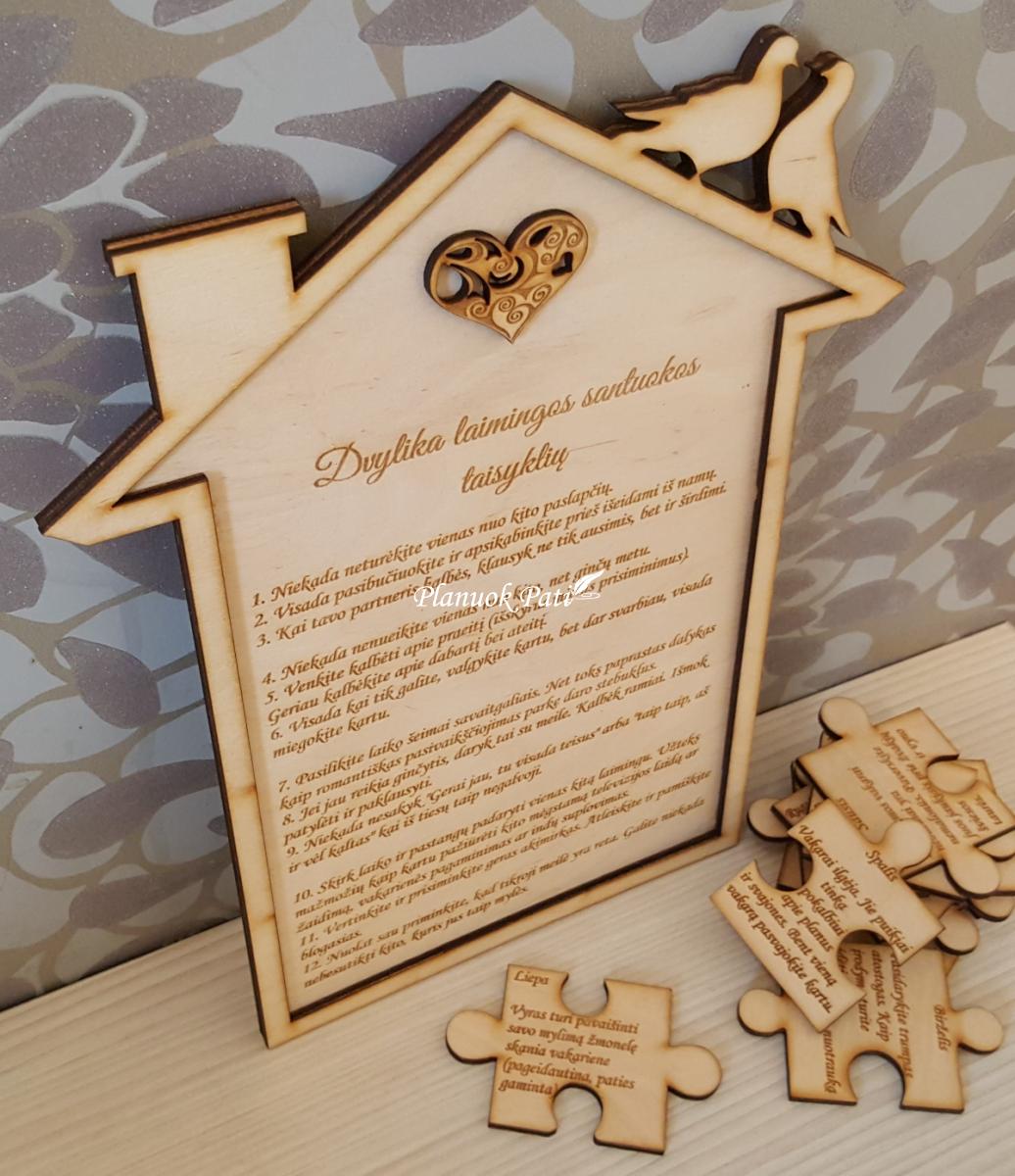 Užduotys jauniesiems pirmais santuokos metais