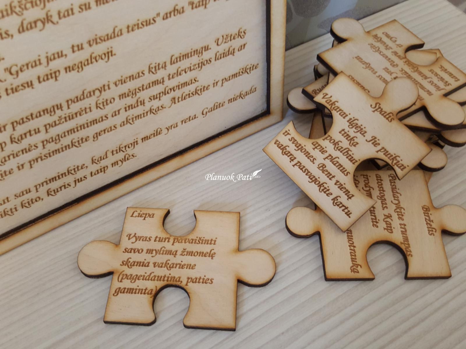 Užduotys jauniesiems pirmais santuokos metais