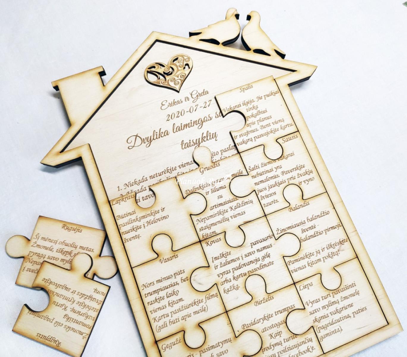 Užduotys jauniesiems pirmais santuokos metais