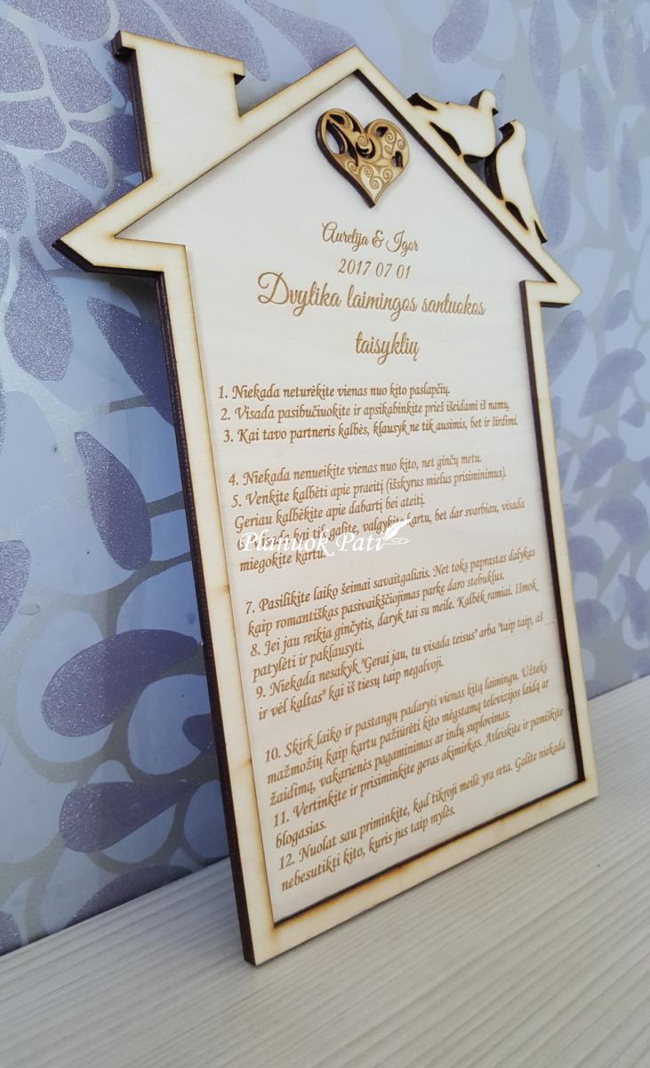 Šeimos arba Santuokos taisyklės - Namelis