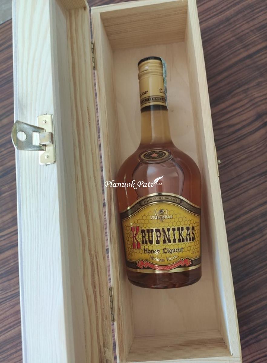 Padėka-dovana liudininkams/piršliams - vyndėžė