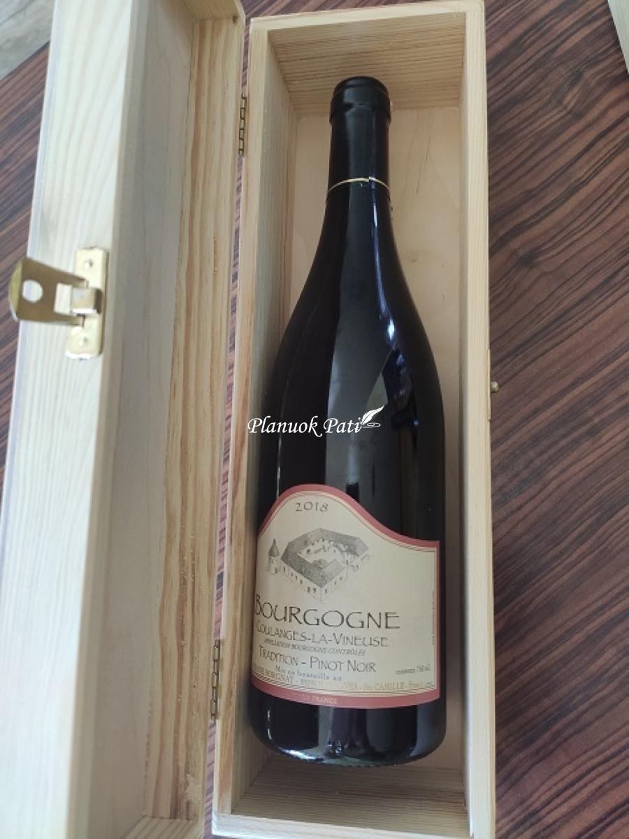 Padėka-dovana liudininkams/piršliams - vyndėžė