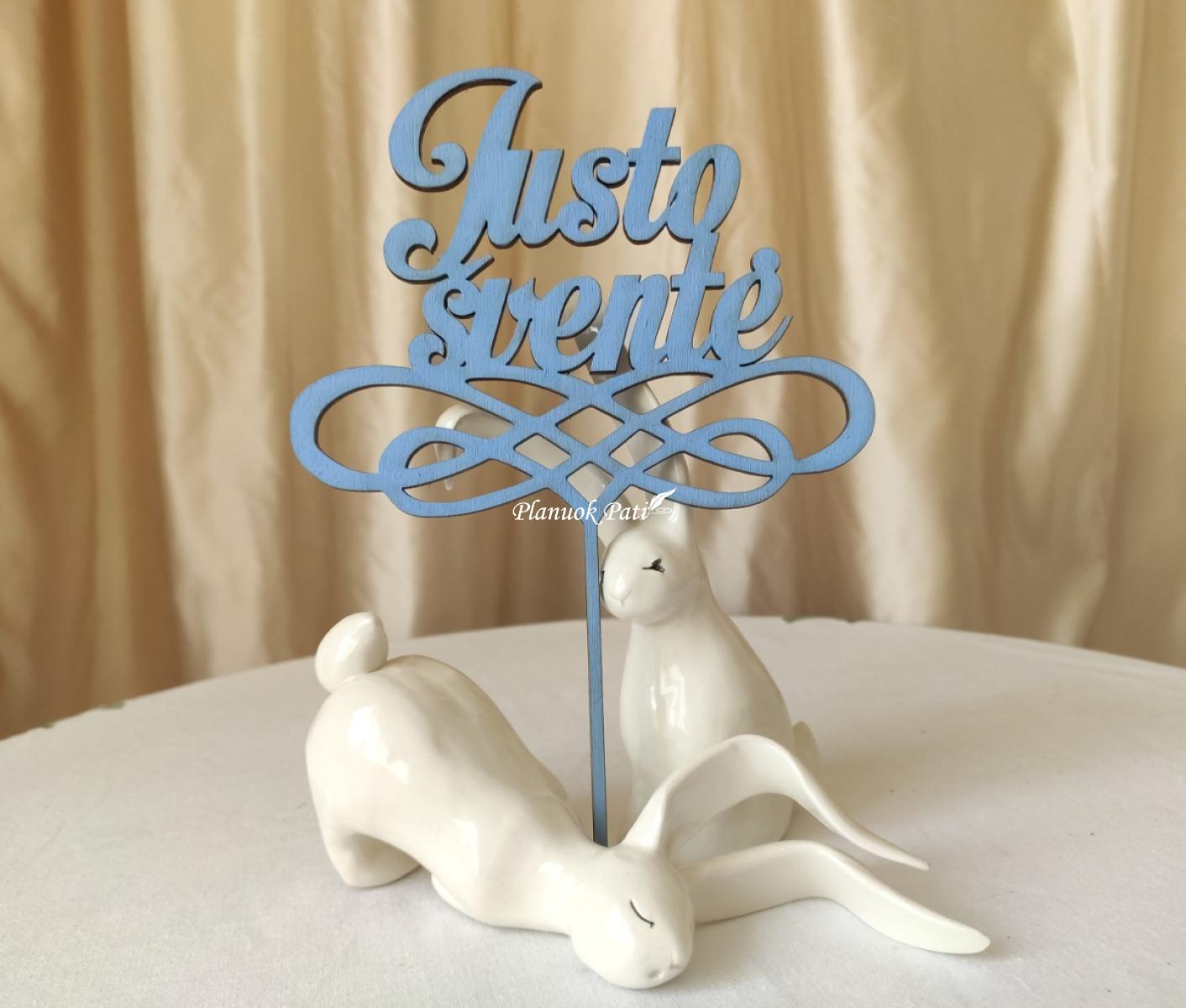 Vardinis krikštynų torto smeigtukas