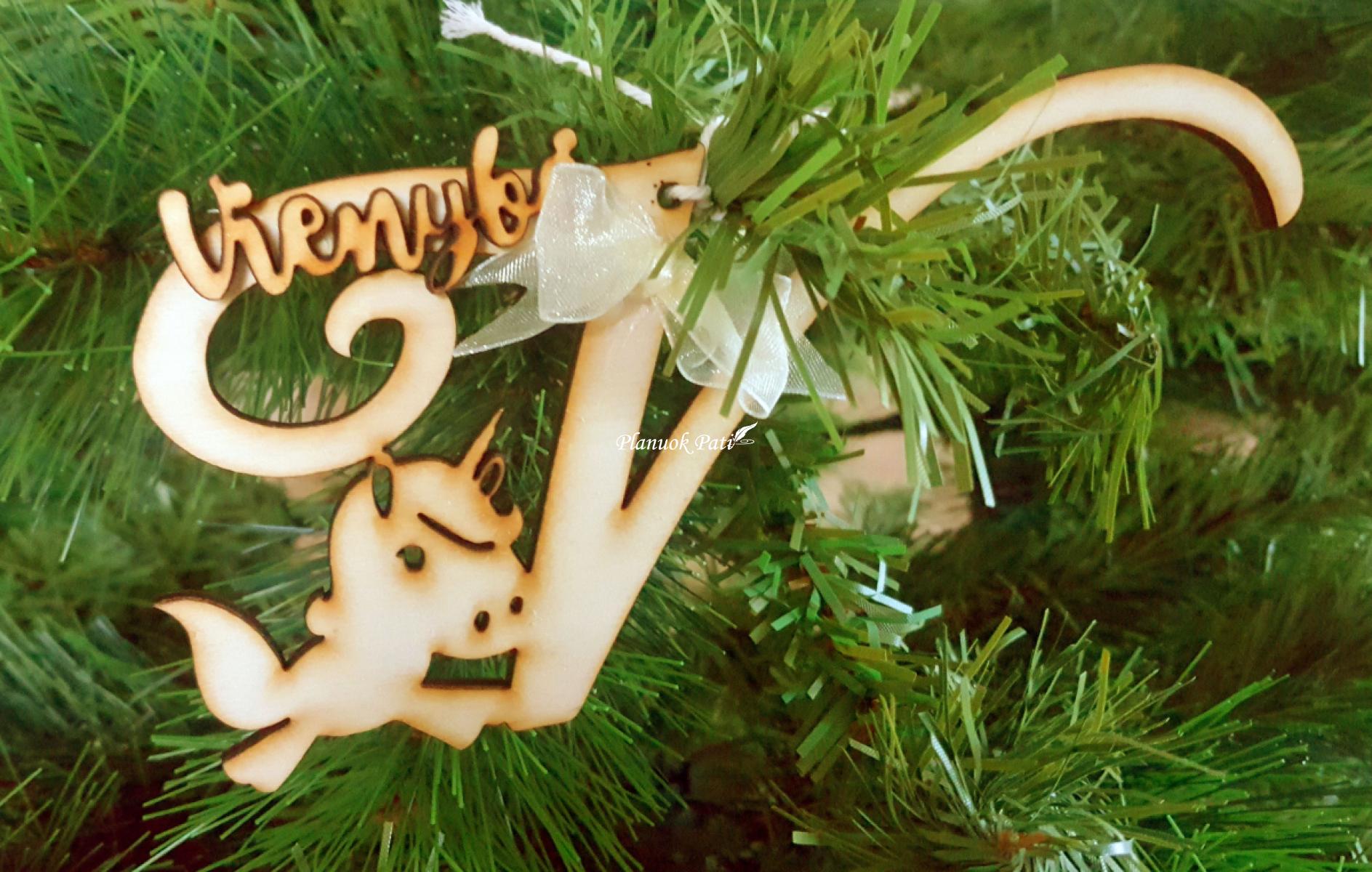 Kalėdiniai palinkėjimai šeimai - 8 žaisliukai dėžutėje