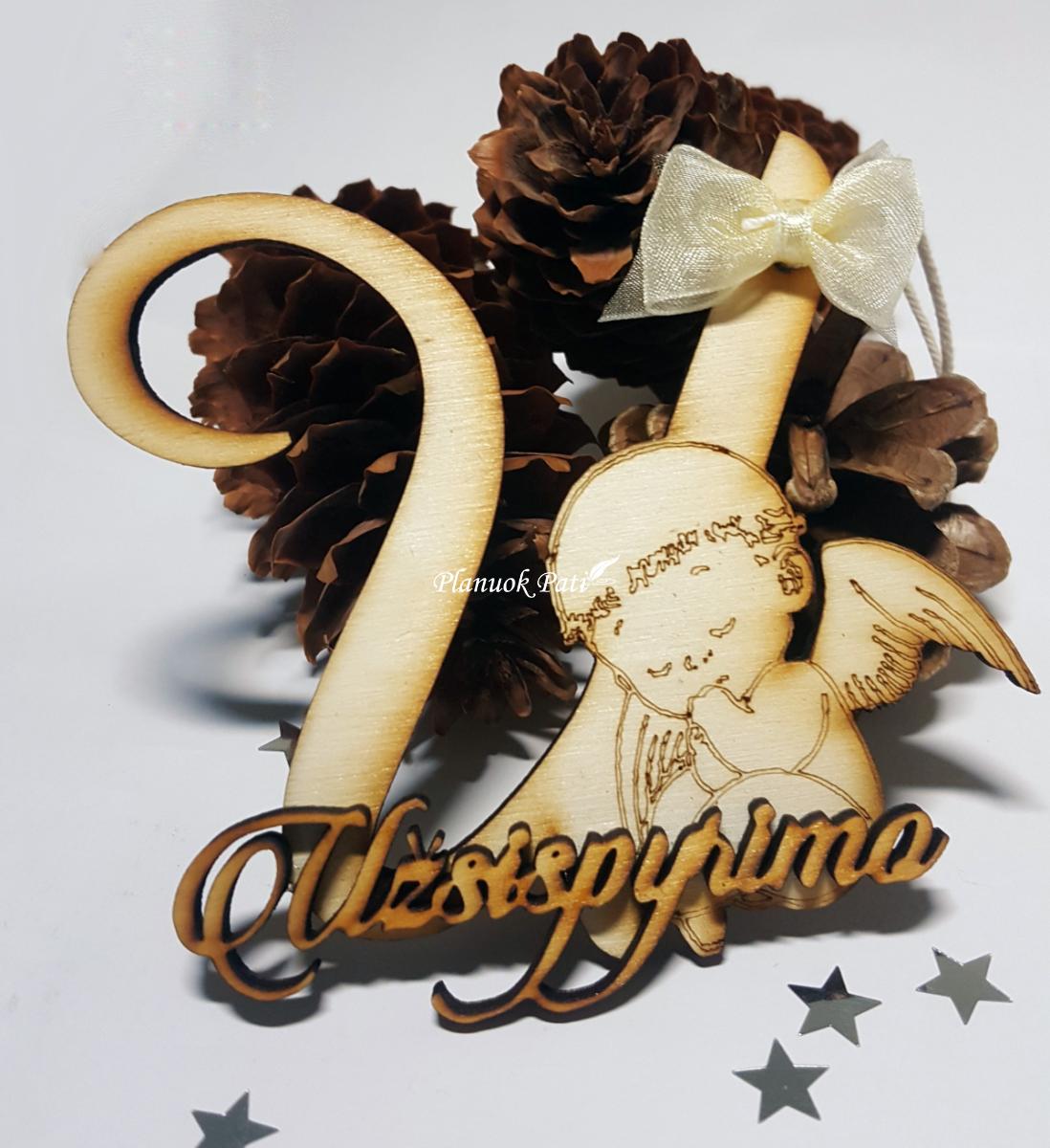 Kalėdiniai žaisliukai - Pavardės raidės